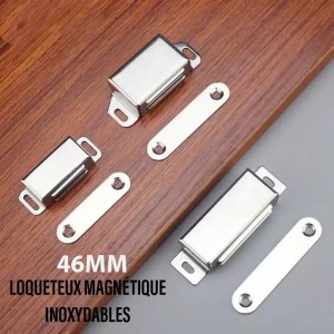 Loquetaux magnetique inoxydable 46mm
